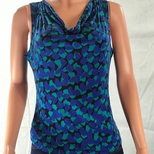 Calvin Klein blue green Blouse Size S